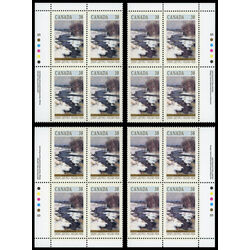 canada stamp 1256 bend in gosselin river arthabaska 38 1989 PB SET