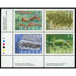 canada stamp 1309a prehistoric life in canada 2 1991 PB LL