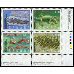 canada stamp 1309a prehistoric life in canada 2 1991 PB LR