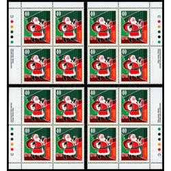 canada stamp 1339 santa claus 40 1991 PB SET