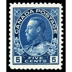 canada stamp 111 king george v 5 1914 M VF 025