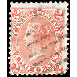 canada stamp 20 queen victoria 2 1859 U VG F 048