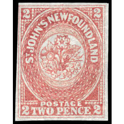 newfoundland stamp 17ii pence third issue 2d 1861