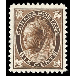 canada stamp 71 queen victoria 6 1897 M VF 048