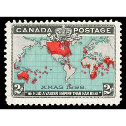 canada stamp 86b christmas map of british empire 2 1898 M F VFNH 035