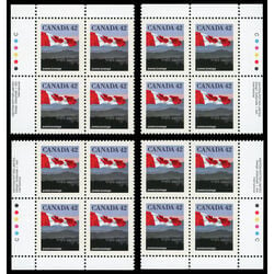 canada stamp 1356 flag over hills 42 1991 PB SET