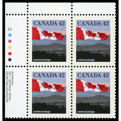 canada stamp 1356 flag over hills 42 1991 PB UL