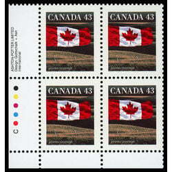 canada stamp 1359 flag over field 43 1992 PB LL