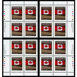 canada stamp 1359x flag over field 43 1995 PB SET