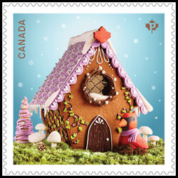 canada stamp 3468 holiday gingerbread houses 2024