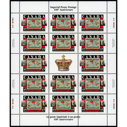 canada stamp 1722 st edward s crown 2 imperial penny postage sir william mulock 45 1998 M PANE