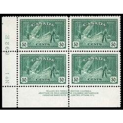 canada stamp 272 logging bc 50 1946 PB LL %231 023