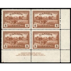 canada stamp 268 eastern farm scene 8 1946 PB LR %231 017