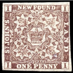 newfoundland stamp 15a pence third issue 1d 1861