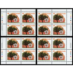 canada stamp 1373 westcot apricot 88 1994 PB SET