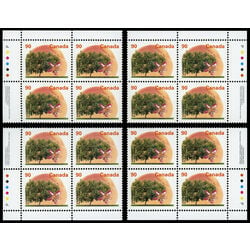 canada stamp 1374 elberta peach 90 1995 PB SET