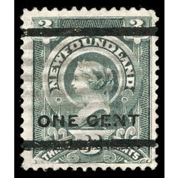 newfoundland stamp 77 queen victoria 1897 U F VF 010