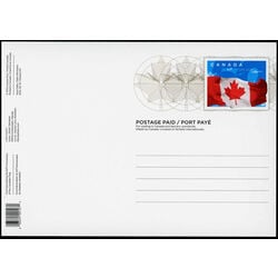 canada stamp prepaid postage cards ux417 canada s flag 2015