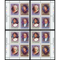 canada stamp 1459a prominent canadian women 1993 PB SET