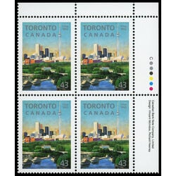 canada stamp 1484 founding of toronto 43 1993 PB UR