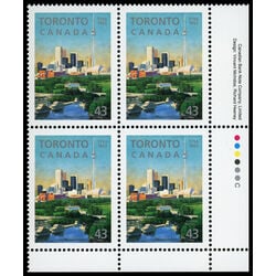 canada stamp 1484 founding of toronto 43 1993 PB LR