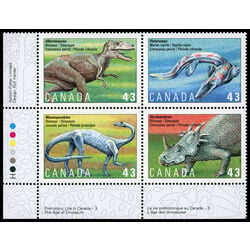 canada stamp 1498a prehistoric life in canada 3 1993 PB LL