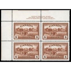 canada stamp 268 eastern farm scene 8 1946 PB UL %231