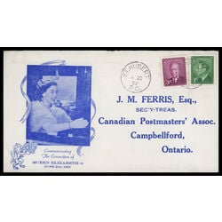 canada stamp 286 king george vi 3 1949 FDC EVENT 009