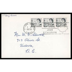 canada stamp 460 queen elizabeth ii transportation 6 1970 FDC 020