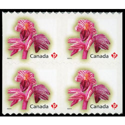 canada stamp 2357iv striped coralroot 2010 M VFNH BLOCK