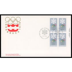 canada stamp 689 snowlake and olympic symbols 20 1976 FDC UR