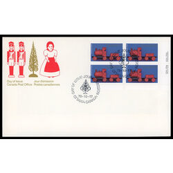 canada stamp 839 wooden train 15 1979 FDC LR