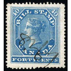 canada revenue stamp fb13 first bill issue 40 1864 U VF 001