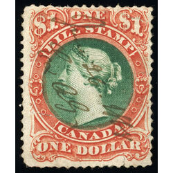 canada revenue stamp fb33 second bill issue 1 1865 U DEF 001