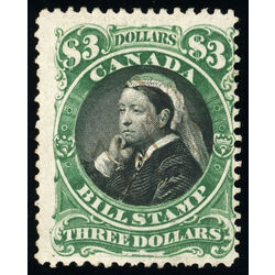 canada revenue stamp fb54 third bill issue 3 1868