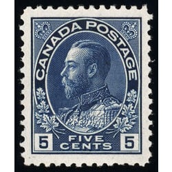 canada stamp 111a king george v 5 1912 M XF 005