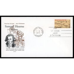 canada stamp 540 samuel hearne 6 1971 FDC PC 007