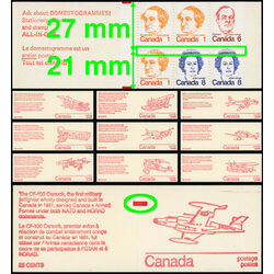 canada stamp bk booklets bk74 caricature definitives 1974 M VFNH 009