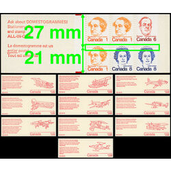 canada stamp bk booklets bk74 caricature definitives 1974 M VFNH 010