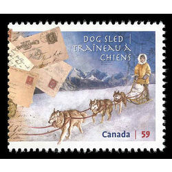 canada stamp 2469 mail delivery by dog team 59 2011