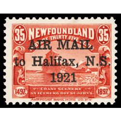 newfoundland stamp c3f iceberg 35 1921 M VF 004