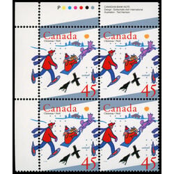 canada stamp 1627 delivering gifts by sled 45 1996 PB UL