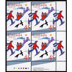 canada stamp 1627i delivering gifts by sled 45 1996 PB LR