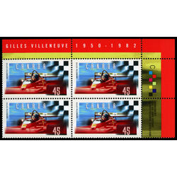 canada stamp 1647 villeneuve and checkered flag 45 1997 PB UR