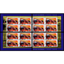 canada stamp 1648 close up of villeneuve with ferrari t 3 in background 90 1997 PB SET