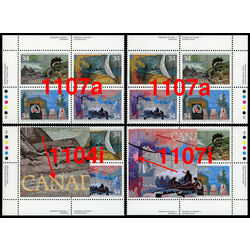 canada stamp 1107a exploration of canada 1 1986 PB SET