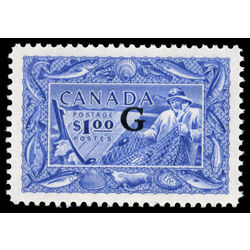 canada stamp o official o27 fisherman 1 00 1951 M XFNH 006