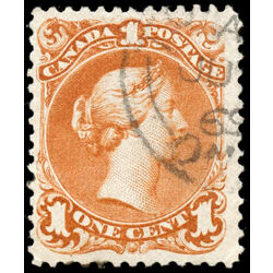 canada stamp 22 queen victoria 1 1868 U VF 043