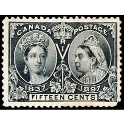 canada stamp 58 queen victoria diamond jubilee 15 1897 M F VFNG 061