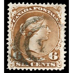 canada stamp 27 queen victoria 6 1868 U VF 037